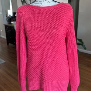 Calvin Klein Vibrant Red Crew Neck Sweater